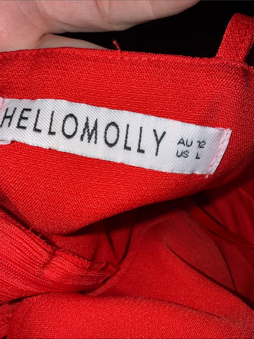 Hello Molly Red Ruffle Mini Slip Dress - Picture 3 of 4